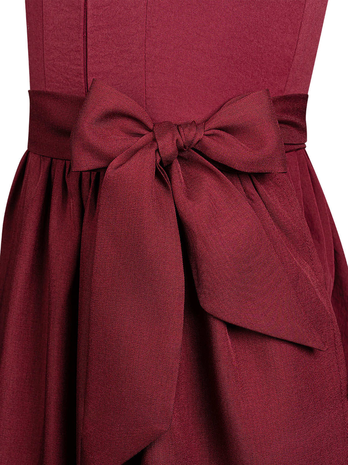 Klassisch: Kinder-Dirndl Doven – Rot, Gerade Linie
