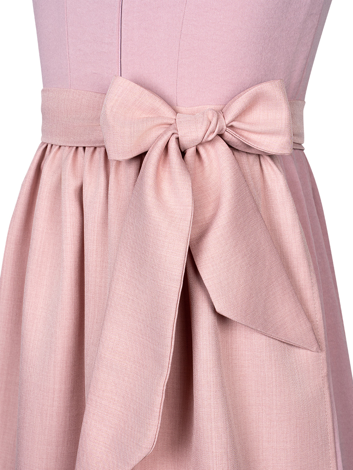 Klassisch: Kinder-Dirndl Fabia – Rosa, Gerade Linie