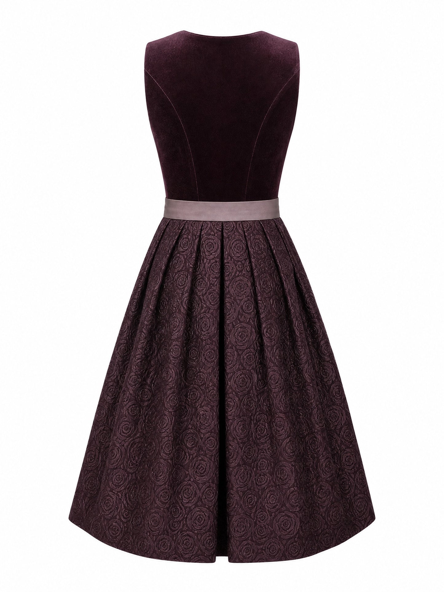 Klassisches Dirndl Liv – Silberblau, Eckige Form