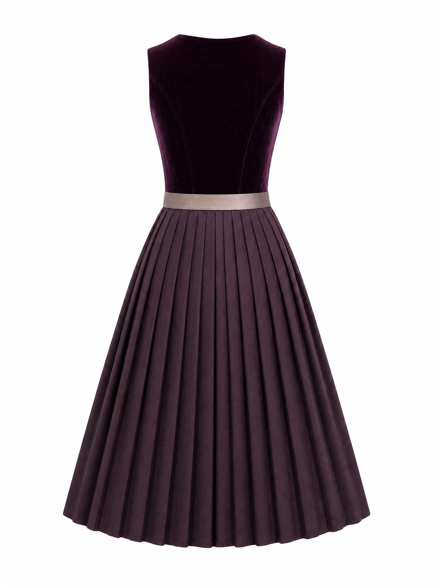 Klassisches Dirndl Mina – Brombeere, Eckige Form