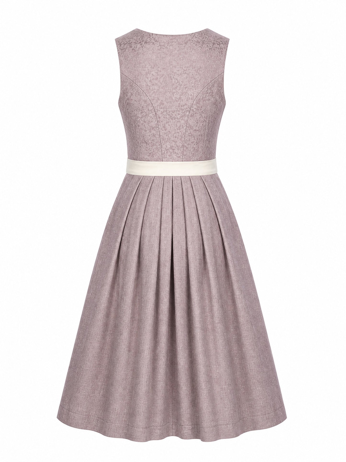 Klassisches Dirndl Pia – Alt-Lavendel, Herzförmig