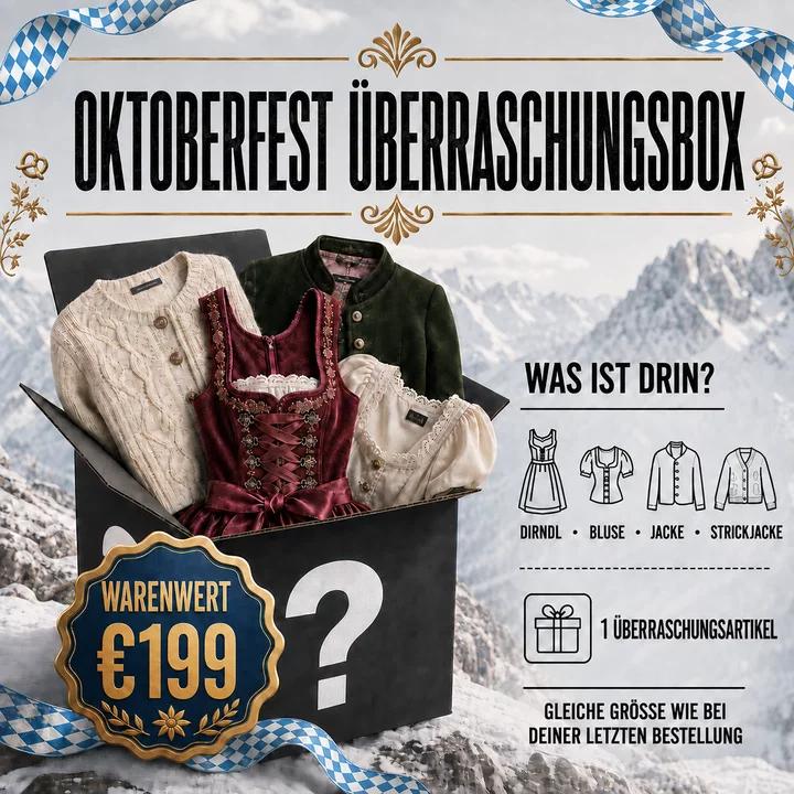Oktoberfest Überraschungsbox – 1 zufälliger Trachtenartikel