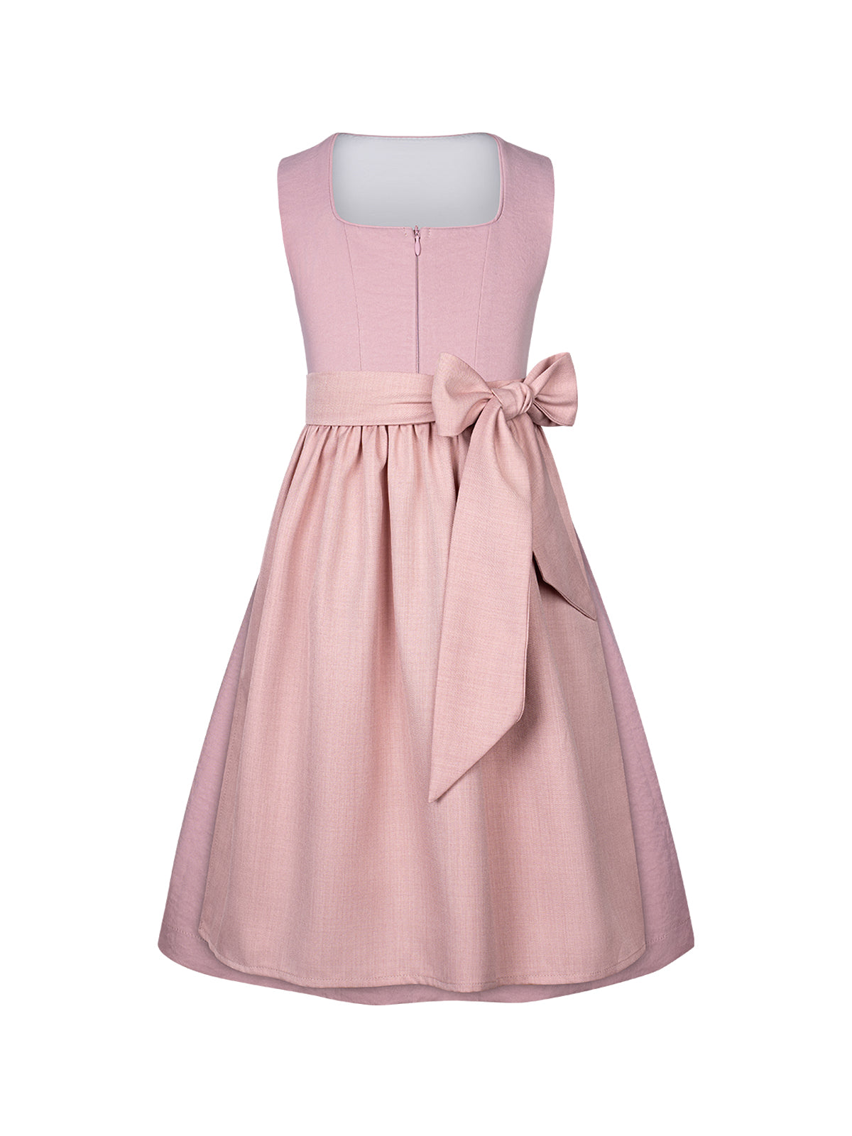 Klassisch: Kinder-Dirndl Fabia – Rosa, Gerade Linie