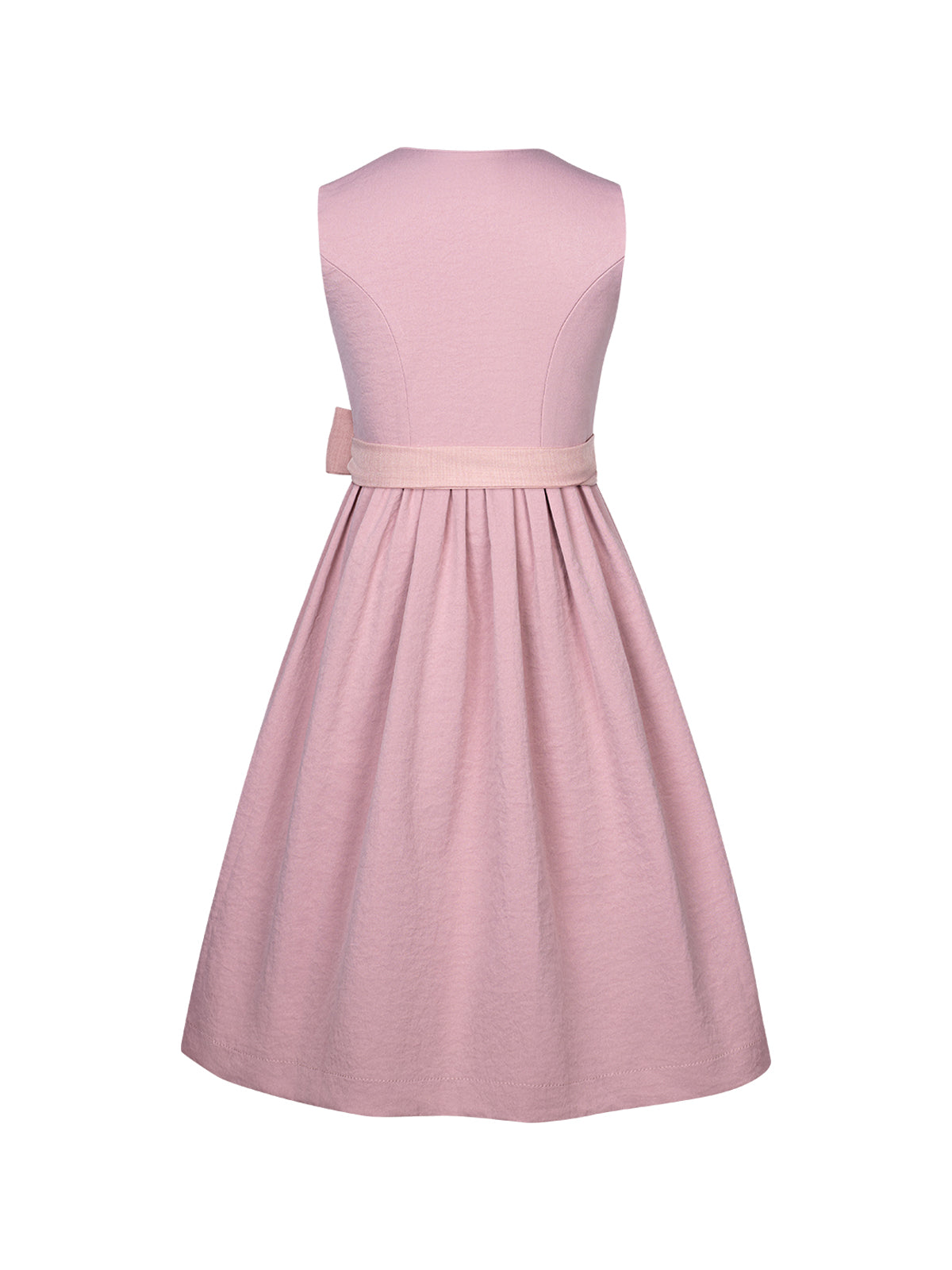 Klassisch: Kinder-Dirndl Fabia – Rosa, Gerade Linie