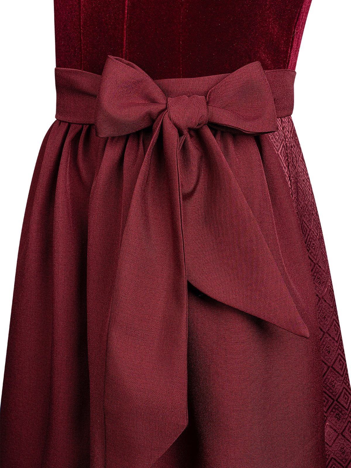 Klassisch: Kinder-Dirndl Klaudia – Rot, Herzlinie