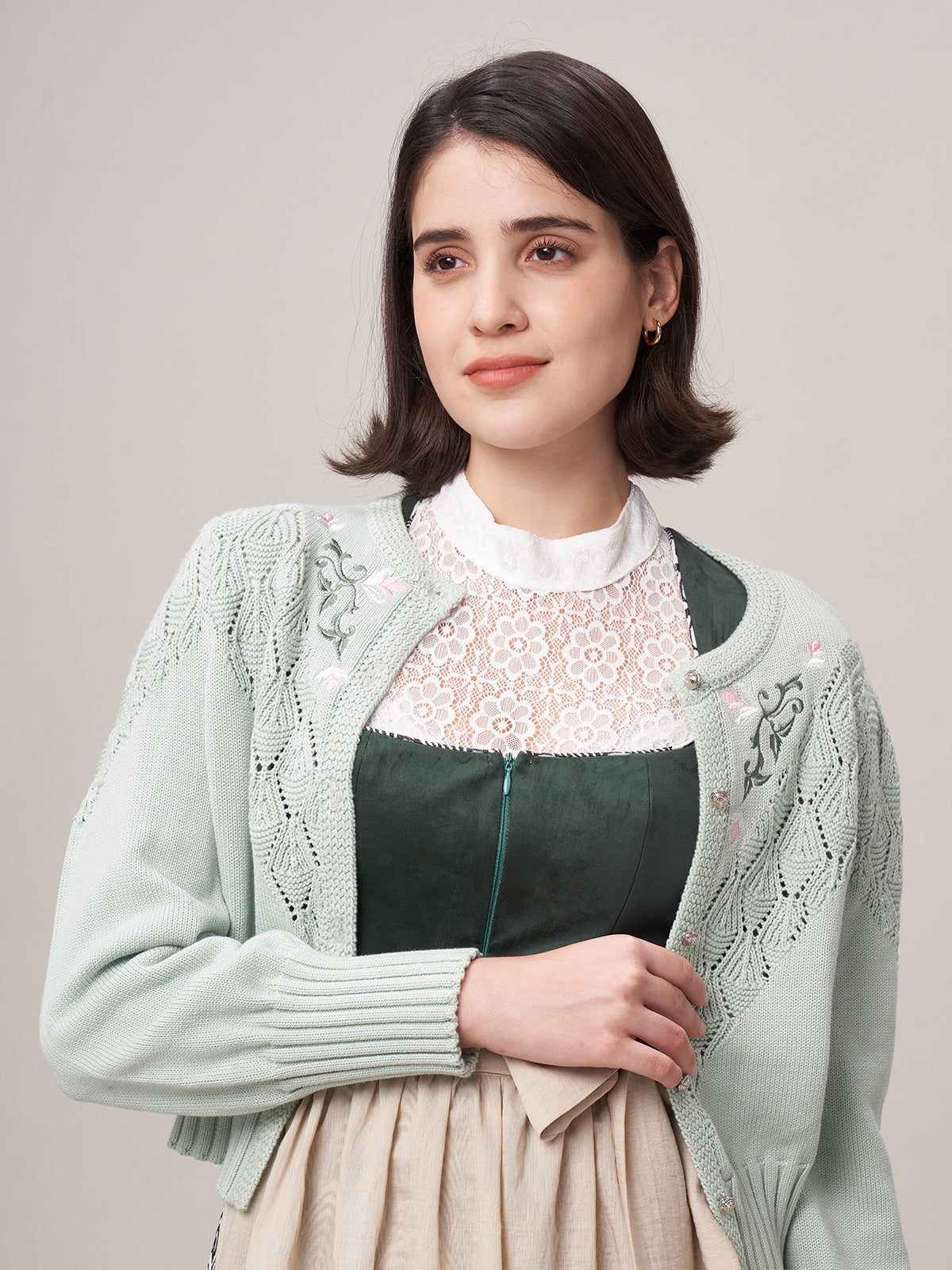 Klassisch: Trachtenstrick Strickjacke Hanne