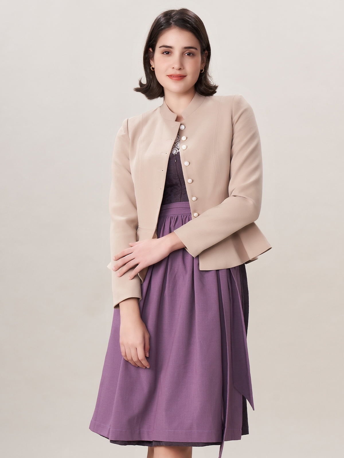 Klassisch: Trachtenjacke Damenjacke Candela Fog – Braun
