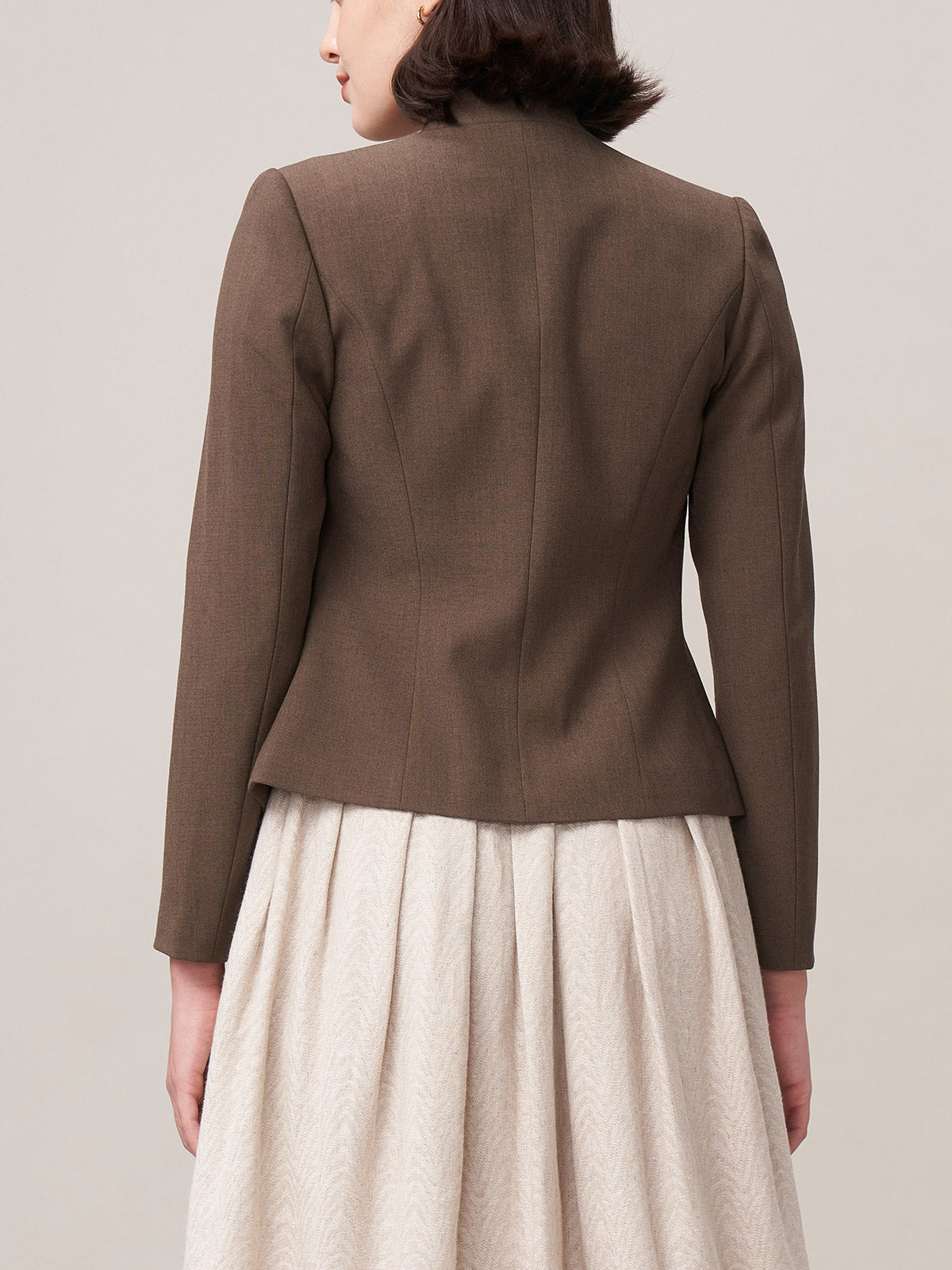 Klassisch: Trachtenjacke Damenjacke Barly Dark Olive – Braun