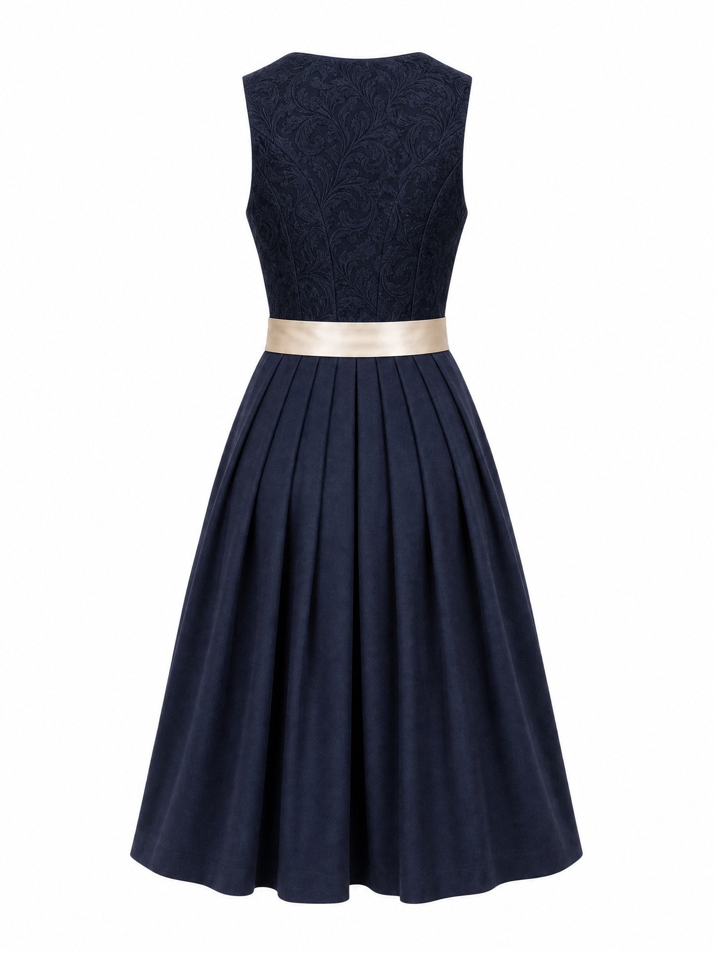 Klassisches Dirndl Romy – Mitternachtsblau, Herzförmig