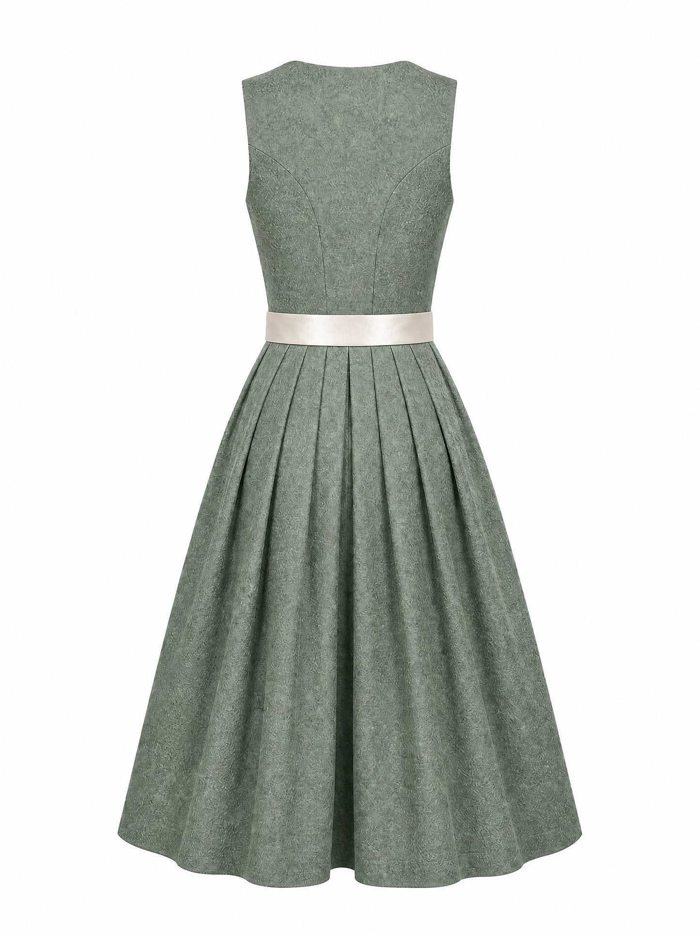 Klassisches Dirndl Sonja – Mineralgrün, Herzförmig