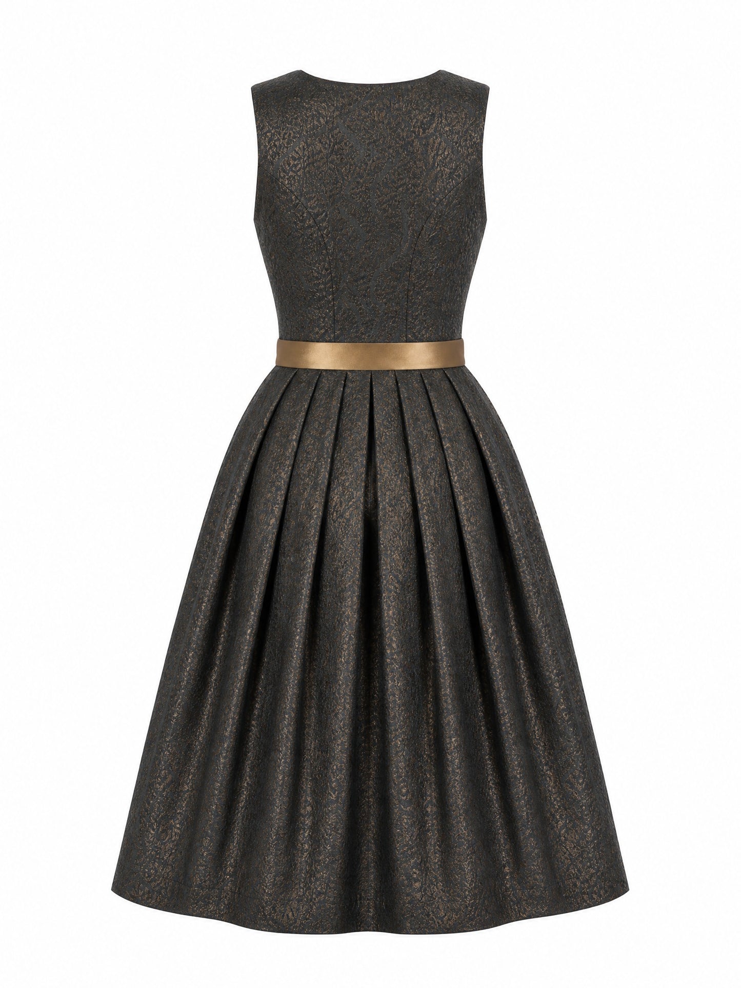 Klassisches Dirndl Selina – Anthrazit, Eckige Form